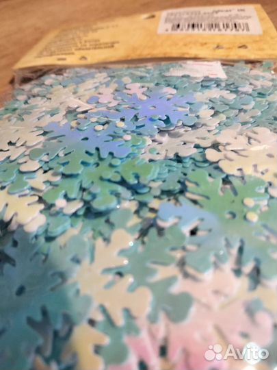 Снежинки блестки