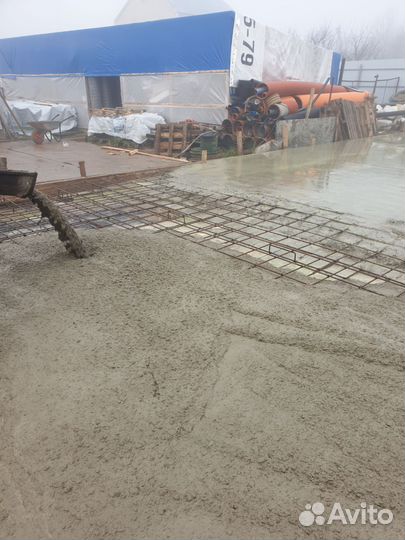 Заливка фундамента бетонные работы