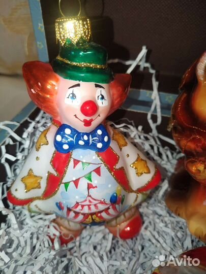 Клоуны и цирк. Ёлочные игрушки Ариель