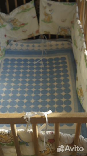 Кроватка Икеа, бортики в кроватку, дет вещи отдам