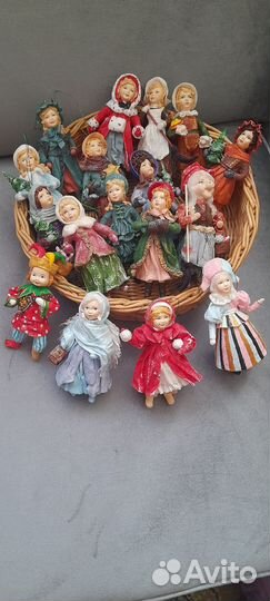 Елочные ватные игрушки