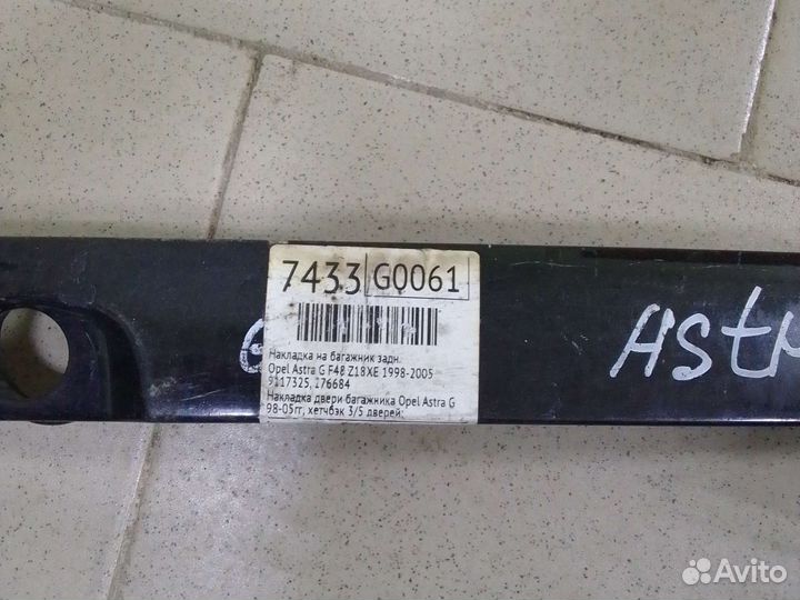 Накладка двери багажника Opel Astra G