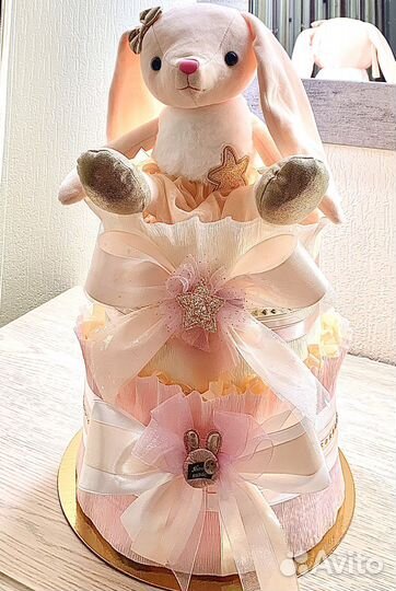 Торт из памперсов подарок на выписку