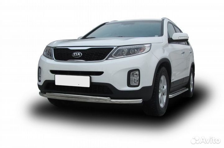Защита переднего бампера Kia sorento (2013)