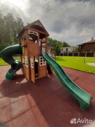 Игровые деревянные площадки для детей
