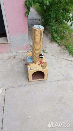 Когтеточка домик для кошки