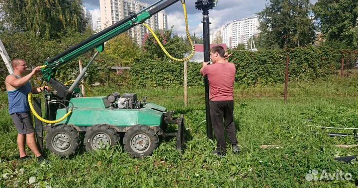 Винтовые сваи под ключ установка