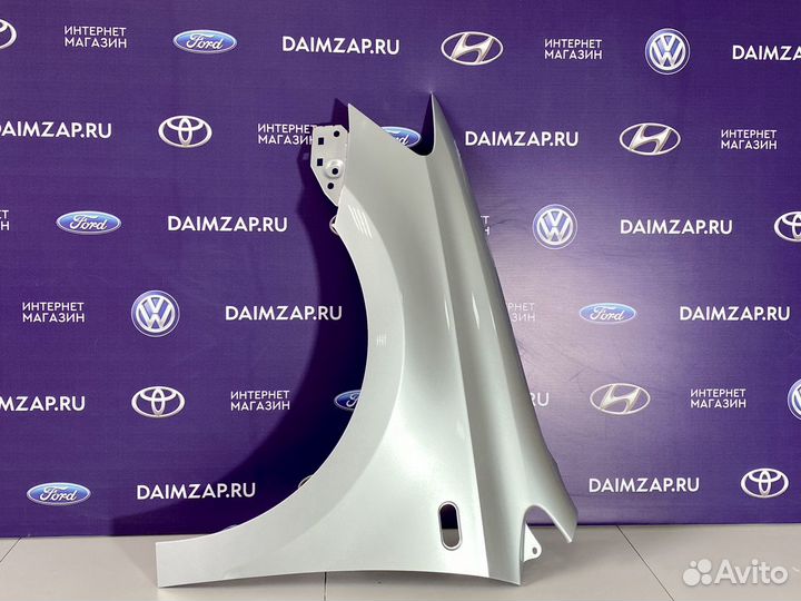 Крыло Volkswagen Polo Левое Серебристый