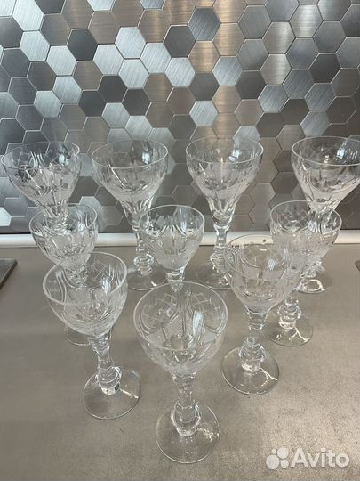 Фужеры хрустальные СССР