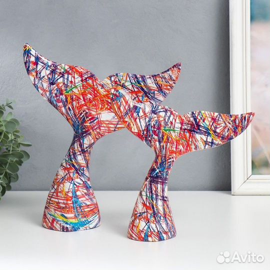 Сувенир полистоун 'Хвост кита. Цветные карандаши'