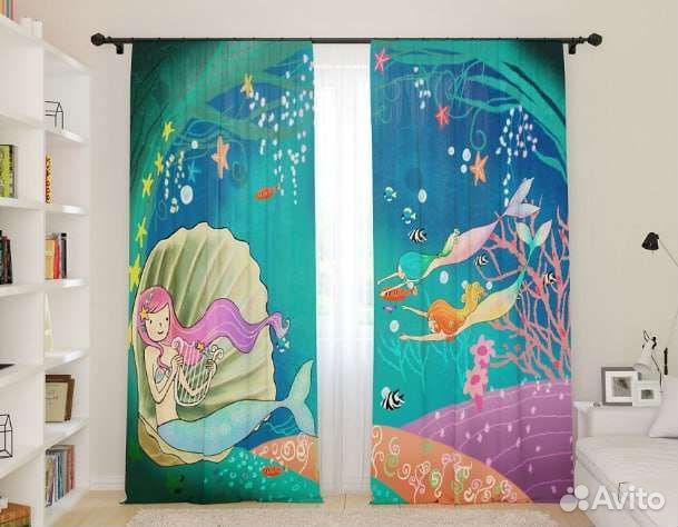Шторы готовые в детскую комнату новые