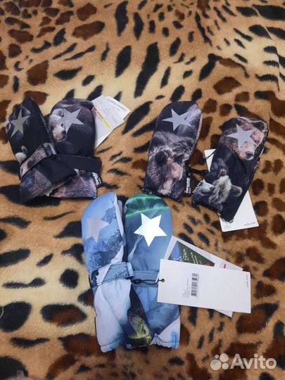 Molo mitzy медведи зимние краги 3-5