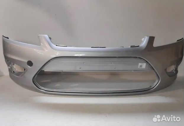 Бампер передний Ford Focus II - серебристый