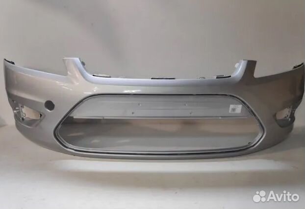 Бампер передний Ford Focus II - серебристый