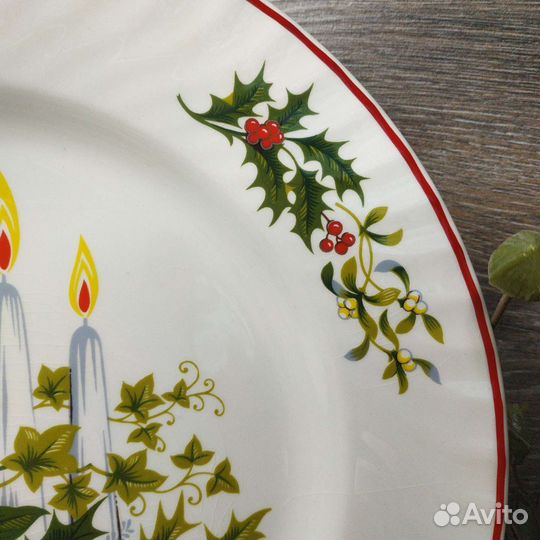 Антиквариат из Европы. Тарелка Рождественская
