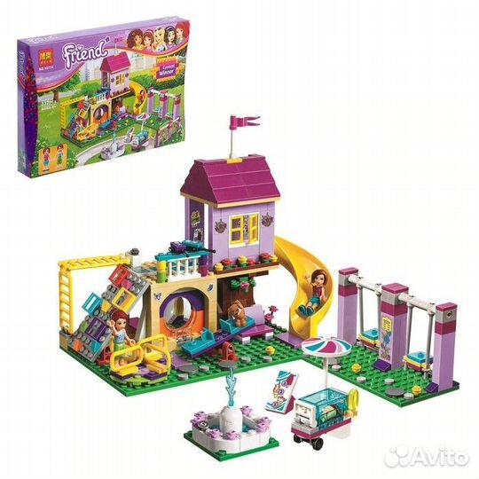 Конструктор Дом с игровым комплексом