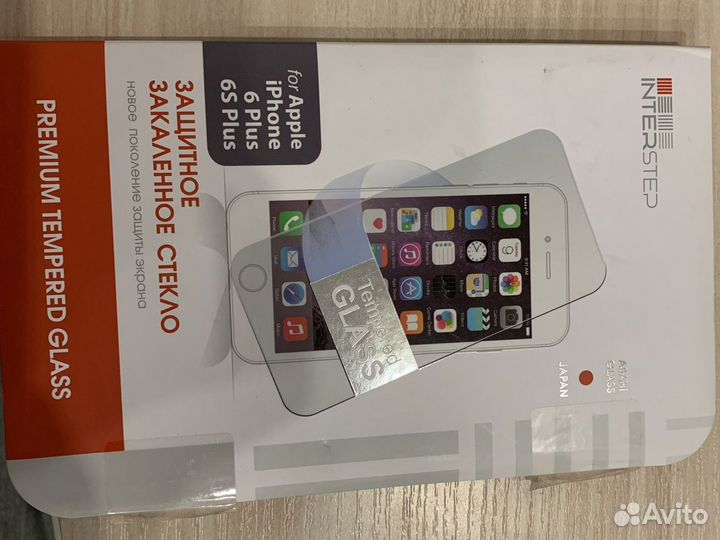 Защитное стекло iPhone 6/6s Plus Interstep