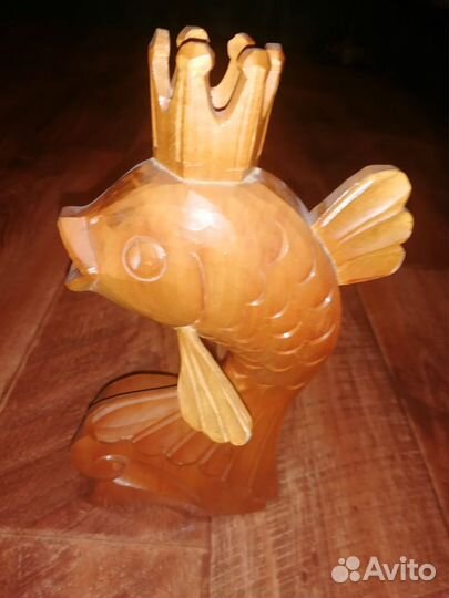 Рыбка из дерева(подсвечник), ручная работа