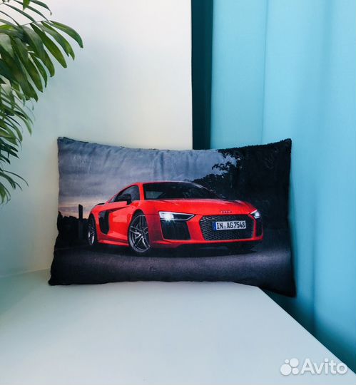 Плюшевая подушка для мальчика