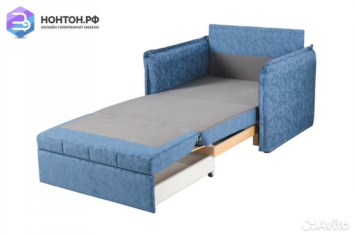 Кресло выкатное Виола светло-синее