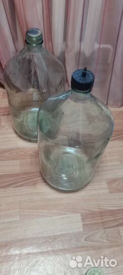 Стеклянные бутыли 10 л, 20 л