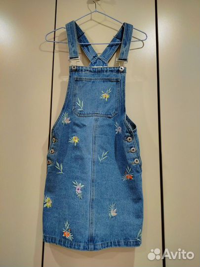 Джинсовый сарафан xxs