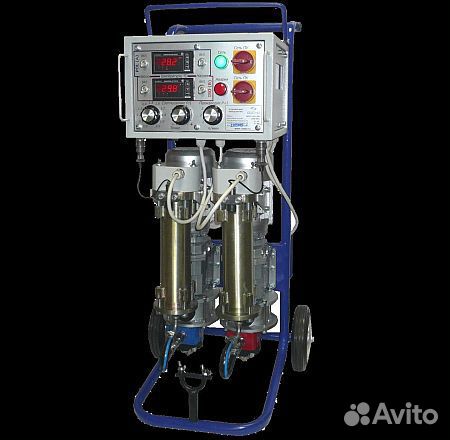 Мобильная установка для утепления пенополиуретаном