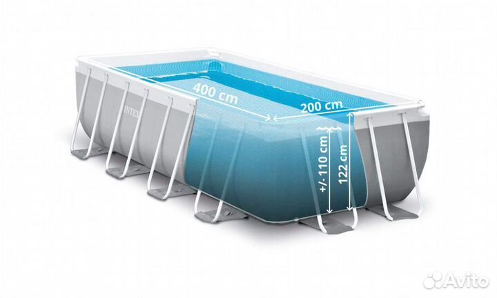 26790 Intex Прямоугольный бассейн 400х200x122