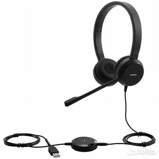 Гарнитура Lenovo Wired Voip Stereo #381346