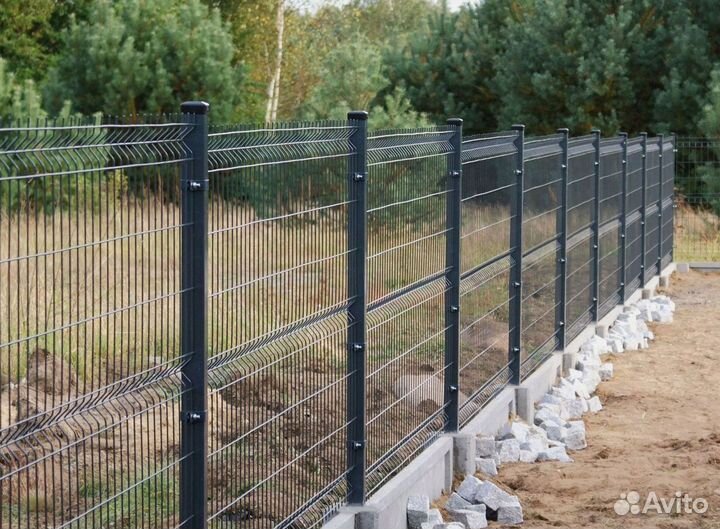3Д сетка гиттер для забора