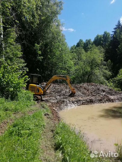 Услуги мини экскаватора Аренда. Миниэкскаватор