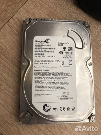 Жесткий диск seagete 500 gb 3,5