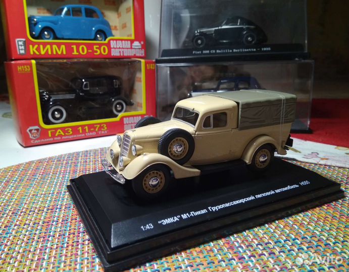 Коллекционная модель Газ- М1-Пикап 1:43