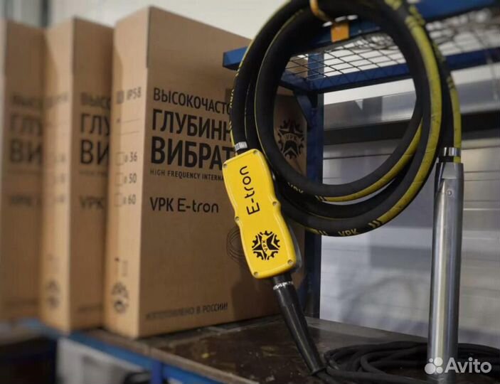 Глубинный вибратор с преобразователем VPK E-tron 36