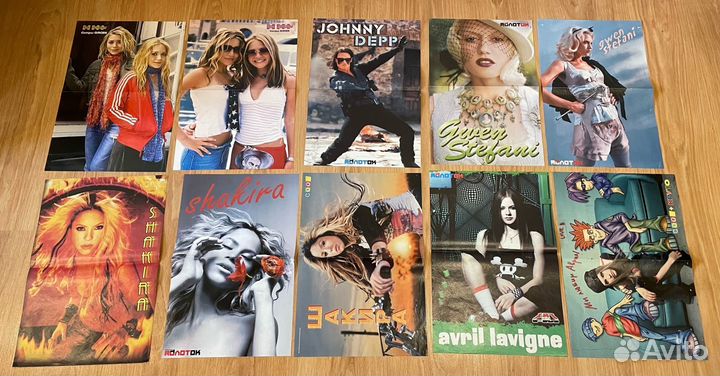 Редкие плакаты постеры звезд 90-х, все фз