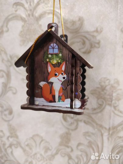 Игрушка новогодняя домик