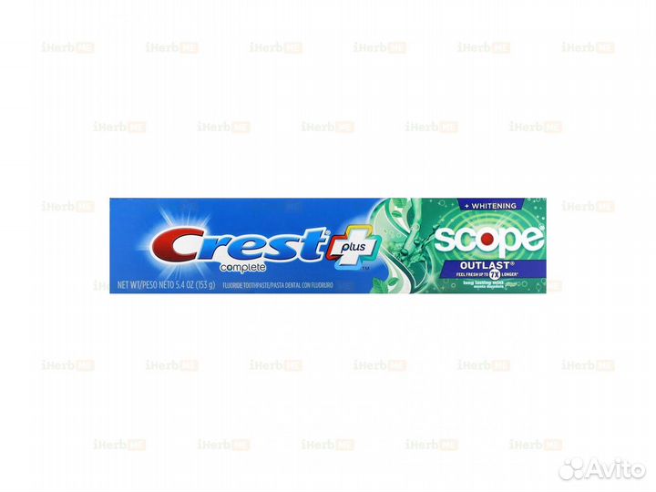 Complete, Scope, Outlast Plus Whitening, зубная па