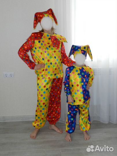 Костюм скомороха/ петрушки/ шута. Взрослый 44-48