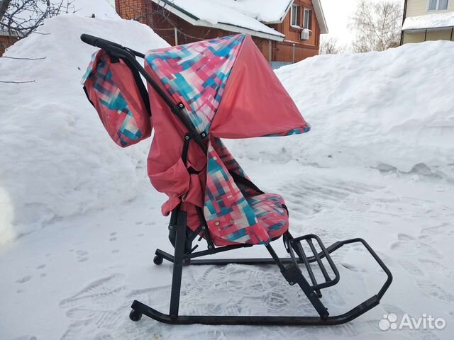 Детские санки с колесами бу