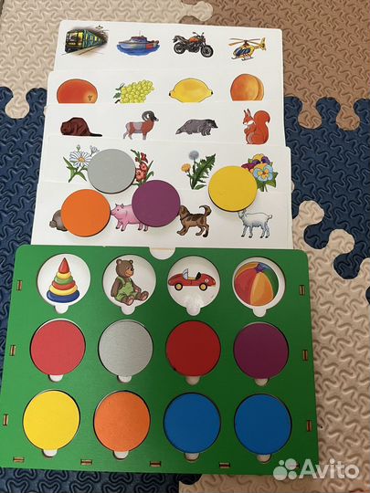 Развивающие игры набором на 2-3 года