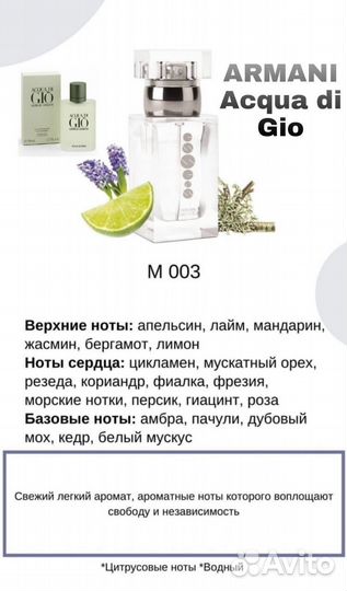 Духи Giorgio Armani Aqua di gio от Essens