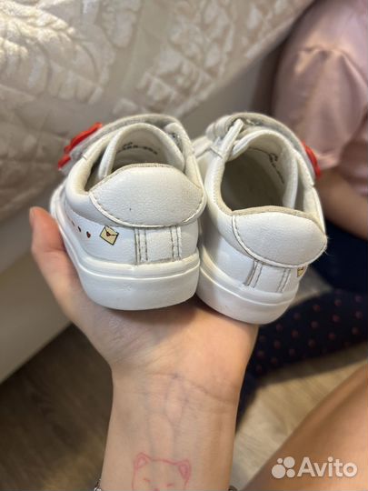 Кеды белые детские