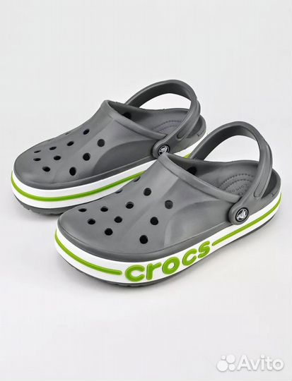 Crocs сабо серые унисекс