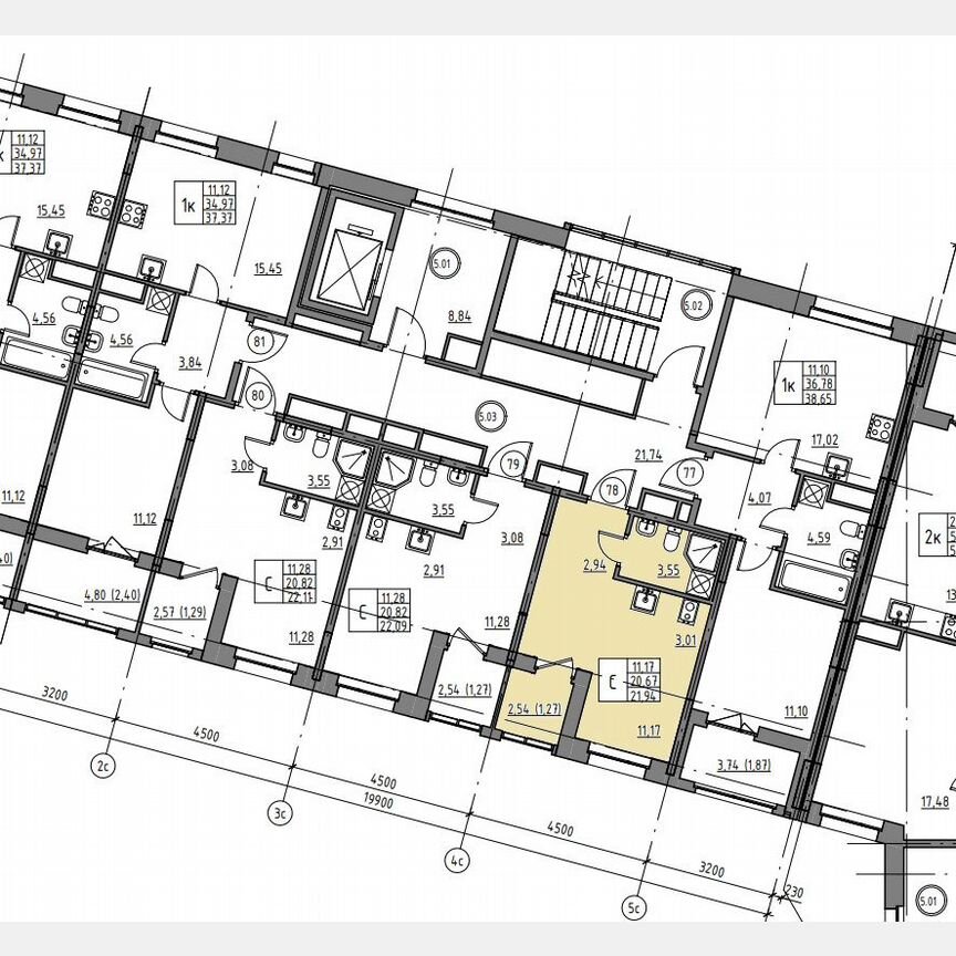 Квартира-студия, 21,9 м², 5/12 эт.