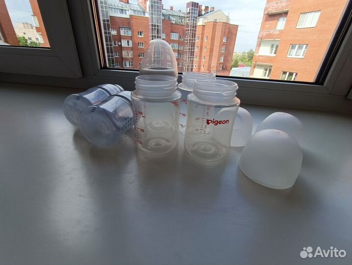 Бутылочки для кормления pigeon avent бу