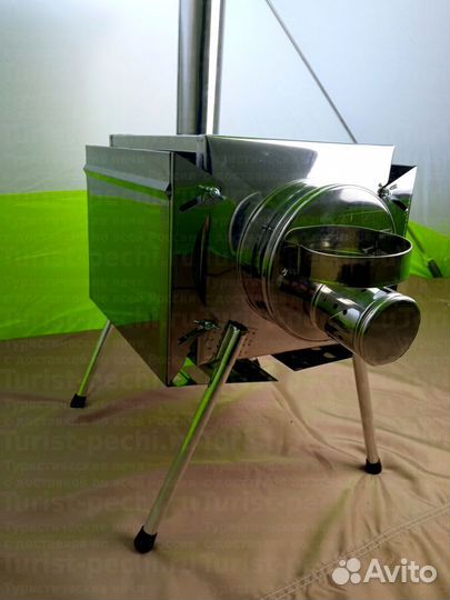 Печь туристическая Пошехонка Малая на 15 л. c 3Д э