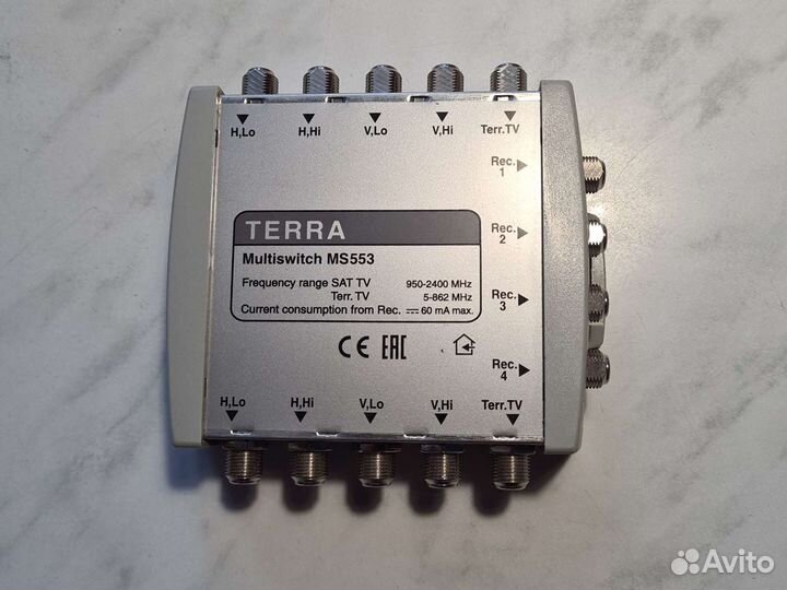 Мультисвитч Terra и diseqc-switch
