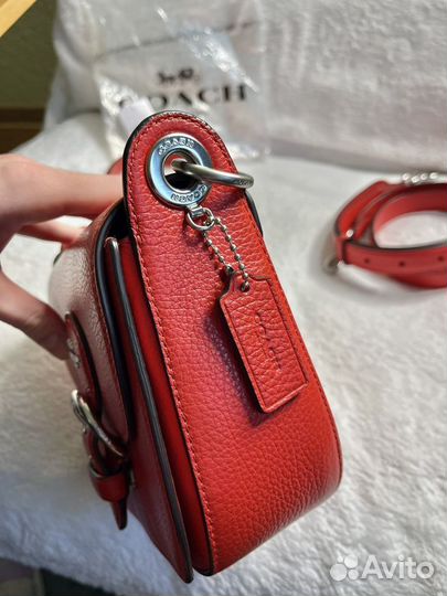 Сумка coach kleo bright poppy оригинал