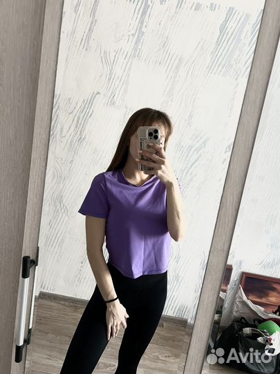 Футболка, топ, спорт, фиолетовая