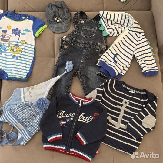 Вещи пакетом на мальчика 62 68 74